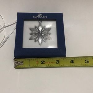 NIB Swarovski Silver Star Silver and Crystal Ornament or Winter Necklace